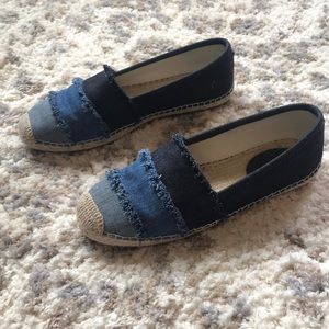 Ombré Denim Michael Kors Espadrilles Sz 8.5